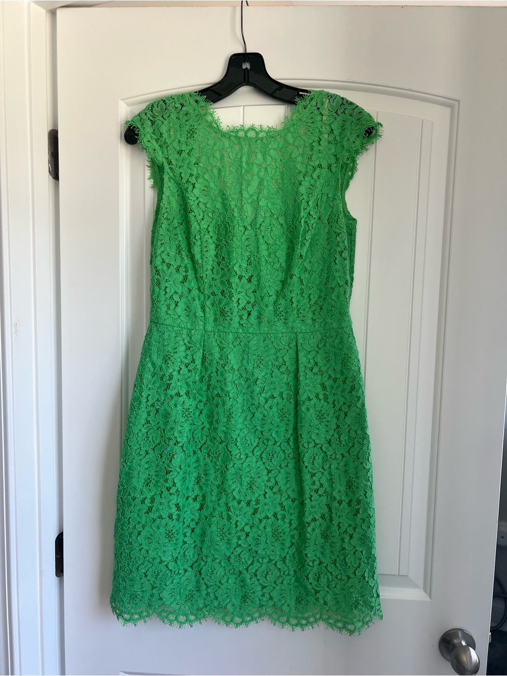 Shoshanna Kelly Green Lace Midi Dress